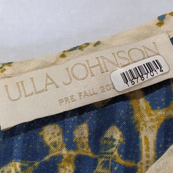 Ulla Johnson Endah Cotton Floral Print Ruffle Playsuit Romper Women's Size 6 - Picture 10 of 16